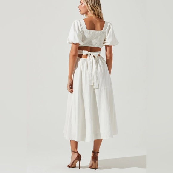 Astr White Midi Dress - Picture 2 of 4